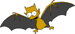 Bart als Fledermaus